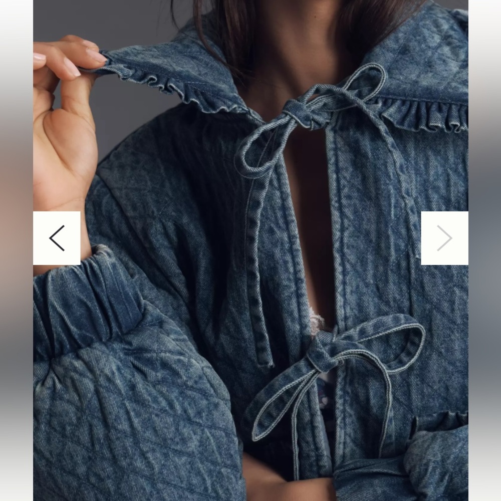 Women's Quilted Denim vest